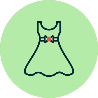 Elbise. Web simgesi basit illüstrasyon