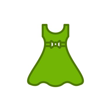 Elbise. Web simgesi basit illüstrasyon
