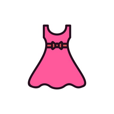 Elbise. Web simgesi basit illüstrasyon