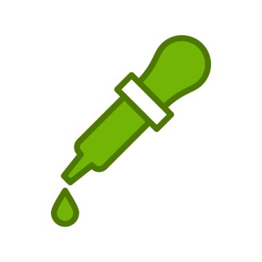 Modern sağlık ikonunun vektör çizimi. Göz damlası 