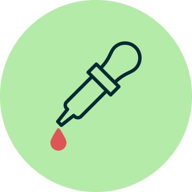 Modern sağlık ikonunun vektör çizimi. Göz damlası 