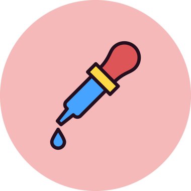 Modern Göz damlası simgesinin vektör çizimi