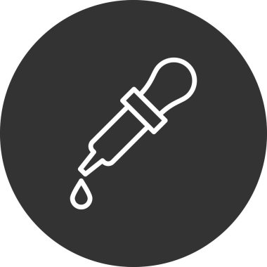 Modern Göz damlası simgesinin vektör çizimi