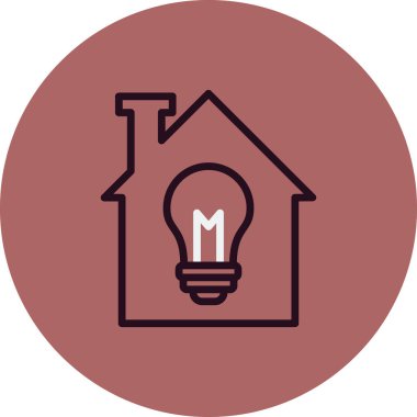 Modern lamba simgesinin vektör illüstrasyonu