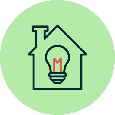 Modern lamba simgesinin vektör illüstrasyonu