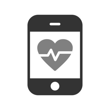 Modern uygulama simgesinin vektör çizimi. Tıbbi Uygulama