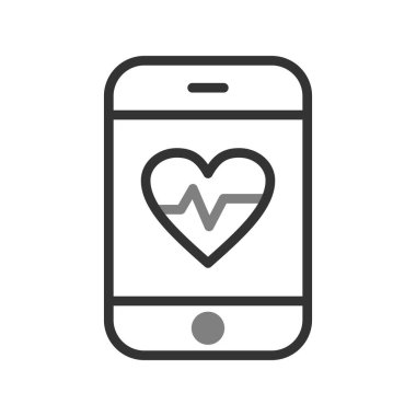 Modern uygulama simgesinin vektör çizimi. Tıbbi Uygulama