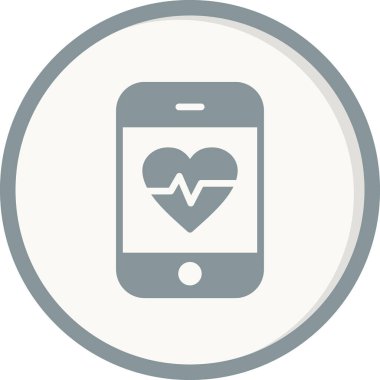 Modern uygulama simgesinin vektör çizimi. Tıbbi Uygulama