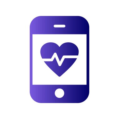 Modern uygulama simgesinin vektör çizimi. Tıbbi Uygulama