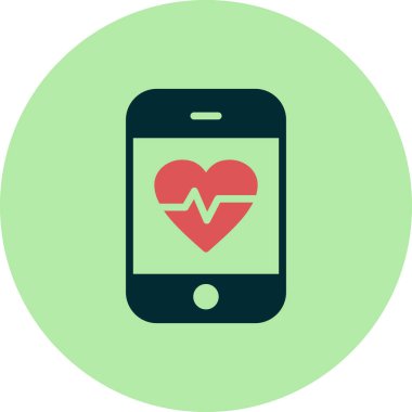 Modern uygulama simgesinin vektör çizimi. Tıbbi Uygulama