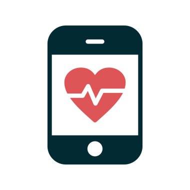 Modern uygulama simgesinin vektör çizimi. Tıbbi Uygulama