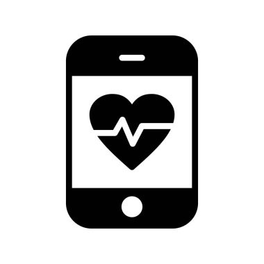 Modern uygulama simgesinin vektör çizimi. Tıbbi Uygulama