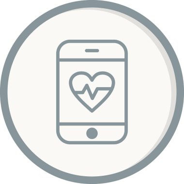 Modern uygulama simgesinin vektör çizimi. Tıbbi Uygulama