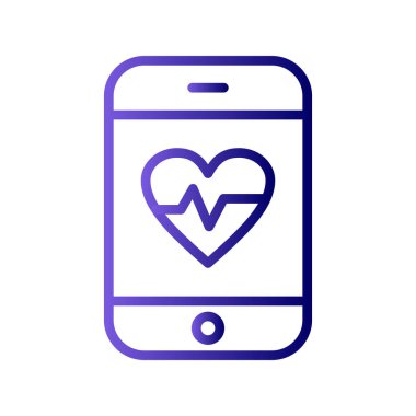 Modern uygulama simgesinin vektör çizimi. Tıbbi Uygulama