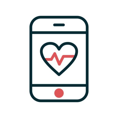 Modern uygulama simgesinin vektör çizimi. Tıbbi Uygulama