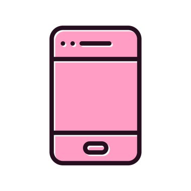 cep telefonu ikonu vektör illüstrasyonu