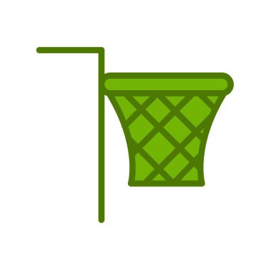 Basketbol. Web simgesi basit bir illüstrasyon. Ağ 