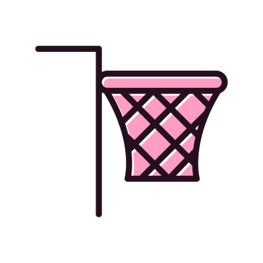 Basketbol. Web simgesi basit bir illüstrasyon. Ağ 