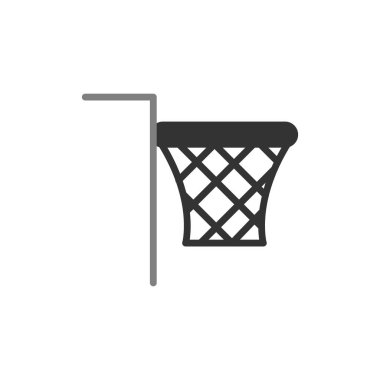 Basketbol. Web simgesi basit bir illüstrasyon. Ağ 