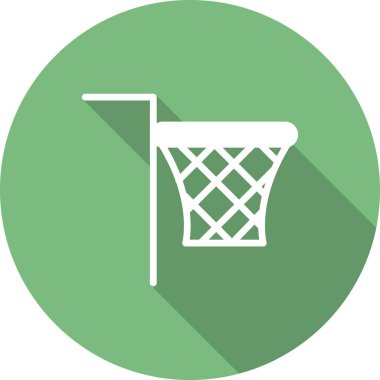 Basketbol. Web simgesi basit bir illüstrasyon. Ağ 