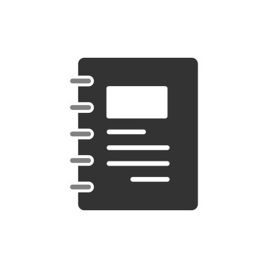 Not defteri simgesi, basit vektör çizim