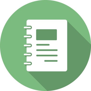 Not defteri simgesi, basit vektör çizim