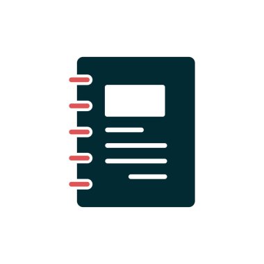 Not defteri simgesi, basit vektör çizim