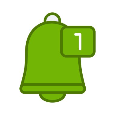 Zil. Basit web simgesi tasarımı. Bildirim 