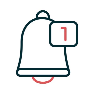 Zil. Basit web simgesi tasarımı. Bildirim 