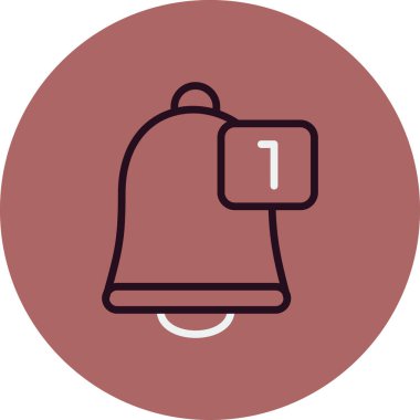 Zil. Basit web simgesi tasarımı. Bildirim 