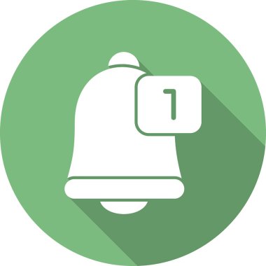 Zil. Basit web simgesi tasarımı. Bildirim 