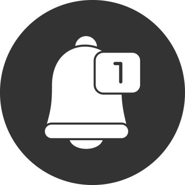 Zil. Basit web simgesi tasarımı. Bildirim 