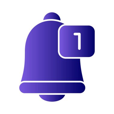 Zil. Basit web simgesi tasarımı. Bildirim 