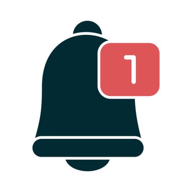 Zil. Basit web simgesi tasarımı. Bildirim 