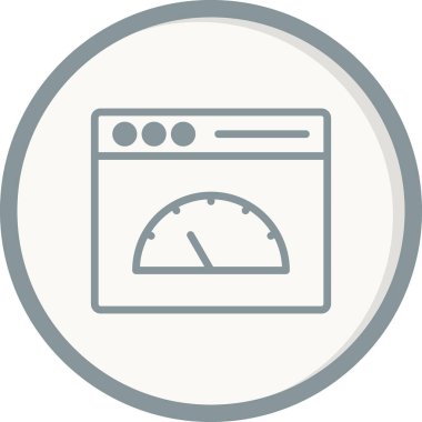 Günümüz ikonunun vektör çizimi. Sayfa Hızı 