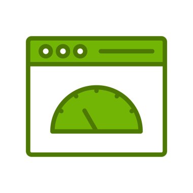 Günümüz ikonunun vektör çizimi. Sayfa Hızı 