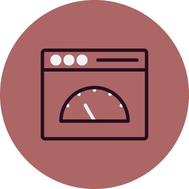 Günümüz ikonunun vektör çizimi. Sayfa Hızı 