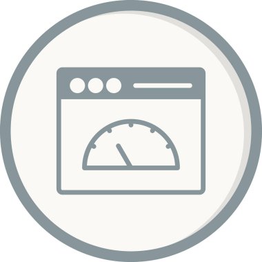 Günümüz ikonunun vektör çizimi. Sayfa Hızı 