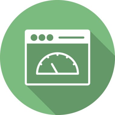 Günümüz ikonunun vektör çizimi. Sayfa Hızı 