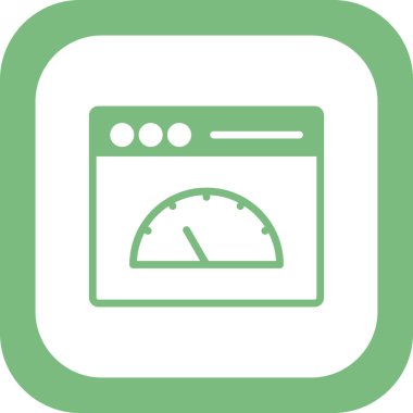 Günümüz ikonunun vektör çizimi. Sayfa Hızı 