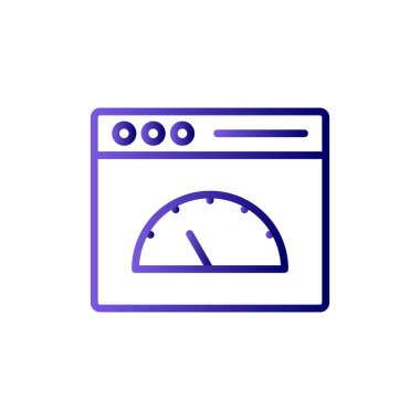 Günümüz ikonunun vektör çizimi. Sayfa Hızı 