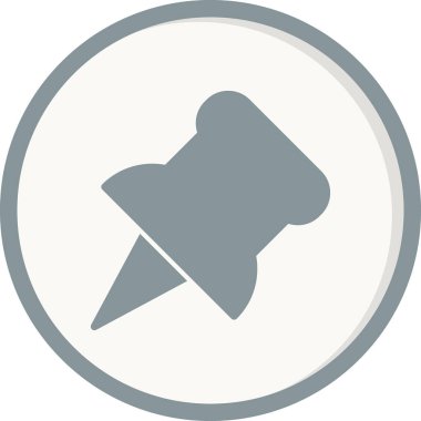 itme PIN simge vektör çizim 