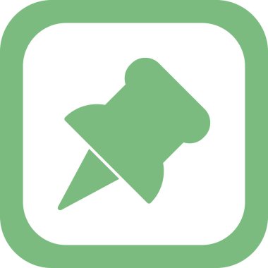 itme PIN simge vektör çizim 