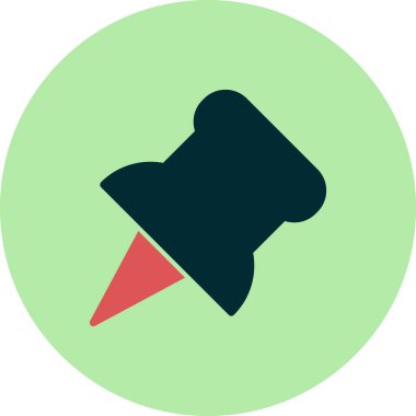 itme PIN simge vektör çizim 