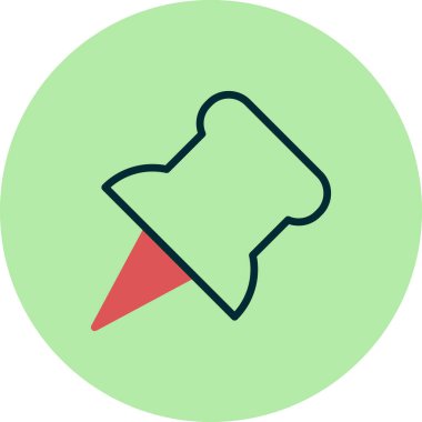 itme PIN simge vektör çizim 