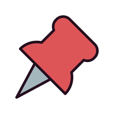 itme PIN simge vektör çizim 