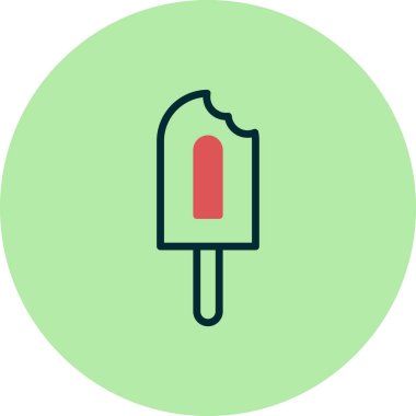 Dondurma vektör simgesi simgesi 