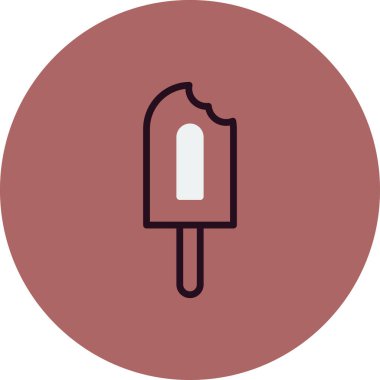 Dondurma vektör simgesi simgesi 