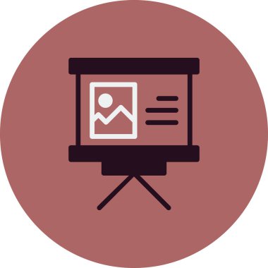 Sunum. Web simgesi basit tasarım