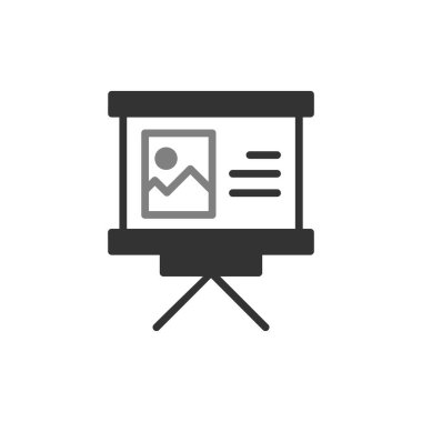 Sunum. Web simgesi basit tasarım